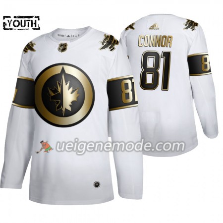 Kinder Eishockey Winnipeg Jets Trikot Kyle Connor 81 Adidas 2019-2020 Golden Edition Weiß Authentic